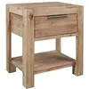Image de vidaXL Table de chevet avec tiroir 40x30x48 cm Bois dacacia solide 245683