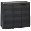 Image de Armoire De Rangement De Jardin Avec 2 Étagères Noir Vidaxl