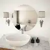 Image de Miroir Mural 60 Cm Rond Verre Vidaxl