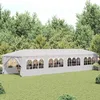 Image de Tonnelle de jardin - vidaXL - 3x12 m - Résistant aux UV - Facile à assembler - Blanc