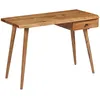 Image de Table À Écrire Bois D'acacia Massif 110 X 50 X 76 Cm Vidaxl