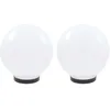 Image de Lampe À Led Sous Forme De Boule 2 Pcs Sphérique 25 Cm Pmma Vidaxl
