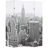 Image de Cloison De Séparation Pliable 160x170 Cm New York Noir Et Blanc Vidaxl