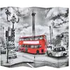 Image de Cloison De Séparation 228 X 170 Cm Bus Londonien Noir Et Blanc Vidaxl