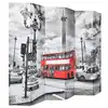 Image de Vidaxl cloison de séparation 228 x 170 cm bus londonien noir et blanc