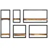 Image de Vidaxl set d'étagères murales 5 pcs bois d'acacia massif et acier 246014
