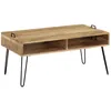 Image de Table Basse Bois De Manguier Massif 100x60x45 Cm Vidaxl