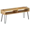 Image de vidaXL Meuble TV Bois de manguier massif 110 x 35 x 45 cm