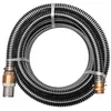 Image de vidaXL Tuyau daspiration avec raccords en laiton 10 m 25 mm Noir