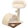 Image de vidaXL Arbre à chat avec griffoir en sisal 40 cm Beige et Marron