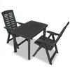Image de Ensemble De Bistro 3 Pcs Plastique Anthracite Vidaxl