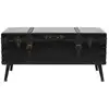 Image de Vidaxl table basse mdf et acier 102x51x48 cm 245760