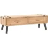 Image de vidaXL Meuble TV Bois de sapin massif 120 x 33 x 35 cm