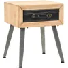 Image de Table De Chevet Bois De Sapin Massif 43 X 38 X 50 Cm Vidaxl
