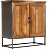 Image de Buffet Teck Recyclé Et Acier 65x30x70 Cm Vidaxl