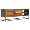 Image de vidaXL Meuble TV Teck recyclé et acier 120x30x40 cm 246281