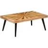 Image de Table Basse Bois De Manguier Massif 90x55x36 Cm Vidaxl