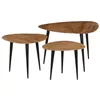 Image de vidaXL Tables basses 3 pcs Bois dacacia massif 246062