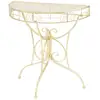Image de Table D'appoint Vintage Demi-ronde Métal 72x36x74 Cm Doré Vidaxl