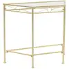 Image de Table D'appoint Style Vintage Métal 87 X 34 X 73 Cm Doré Vidaxl