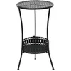Image de Table de bistro - vidaXL - Noir - Métal - 40x70 cm - Style vintage