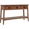 Image de Table Console Bois De Sapin Massif 126 X 40 X 77,5 Cm Marron Vidaxl