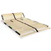 Image de vidaXL Sommier à lattes sans matelas avec 28 lattes 7 zones 100x200 cm 246452
