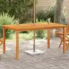Image de Table De Jardin 150x90x74 Cm Bois D'acacia Massif Vidaxl