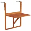 Image de Table suspendue - vidaXL - 645x44x80 cm - Bois dacacia massif - Pliable - Multifonctionnelle