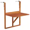 Image de Table suspendue de balcon 64,5x44x80 cm bois d acacia massif