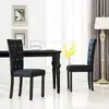 Image de Chaises À Manger Lot De 2 Noir Velours Vidaxl