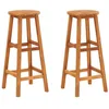 Image de vidaXL Tabourets de bar 2 pcs Bois dacacia solide