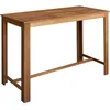 Image de vidaXL Table de bar Bois dacacia solide 150 x 70 x 105 cm