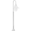 Image de Lampadaire De Jardin E27 120 Cm Aluminium Blanc Vidaxl