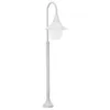 Image de vidaXL Lampadaire Jardin E27 120 cm Aluminium Blanc Éclairage Lamp de Chemin 44210