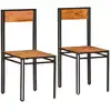Image de Chaises À Manger Lot De 2 Bois D'acacia Solide Vidaxl