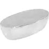 Image de Table Basse Martelée Argenté 100x50x28 Cm Aluminium Vidaxl