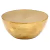 Image de Vidaxl table basse aluminium martelé 70x30 cm laiton 246508
