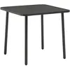 Image de Table De Jardin Gris Foncé 80x80x72 Cm Acier Vidaxl