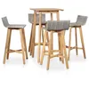 Image de vidaXL Ensemble à manger dextérieur 5 pcs Bois dacacia solide 44221