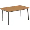 Image de Table De Jardin 150 X 90 X 72 Cm Bois D'acacia Solide Et Acier Vidaxl