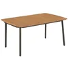 Image de vidaXL Table de jardin 150 x 90 x 72 cm Bois dacacia solide et acier