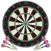 Image de vidaXL Jeu de cibles professionnel en sisal avec 6 fléchettes