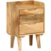Image de Table De Chevet Bois De Manguier Massif 40 X 30 X 59,5 Cm Vidaxl