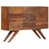 Image de vidaXL Buffet Bois recyclé massif 110x30x75 cm Marron 246674