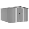 Image de Abri De Jardin 257x298x178 Cm Métal Gris Vidaxl