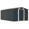 Image de vidaXL Abri de jardin 257x392x181 cm Métal Anthracite 143346