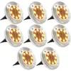 Image de Lampe Solaire Au Sol 8 Pcs Lumières Led Blanches Chaudes Vidaxl