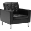 Image de Fauteuil Noir 75x70x75 Cm Similicuir Vidaxl
