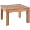 Image de Table Basse Bois De Teck Et Finition Naturelle 60x60x40 Cm Vidaxl